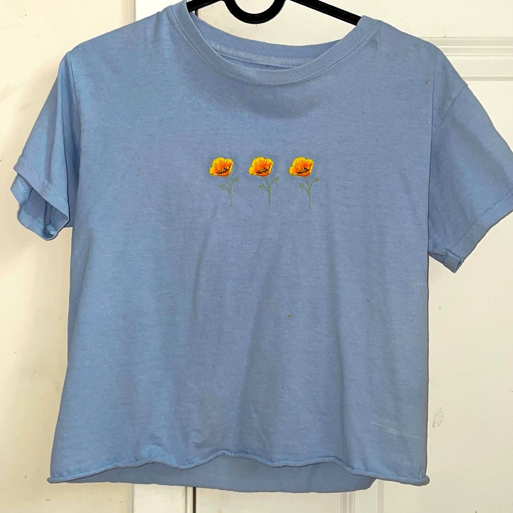 Blue flower top (Pacsun)